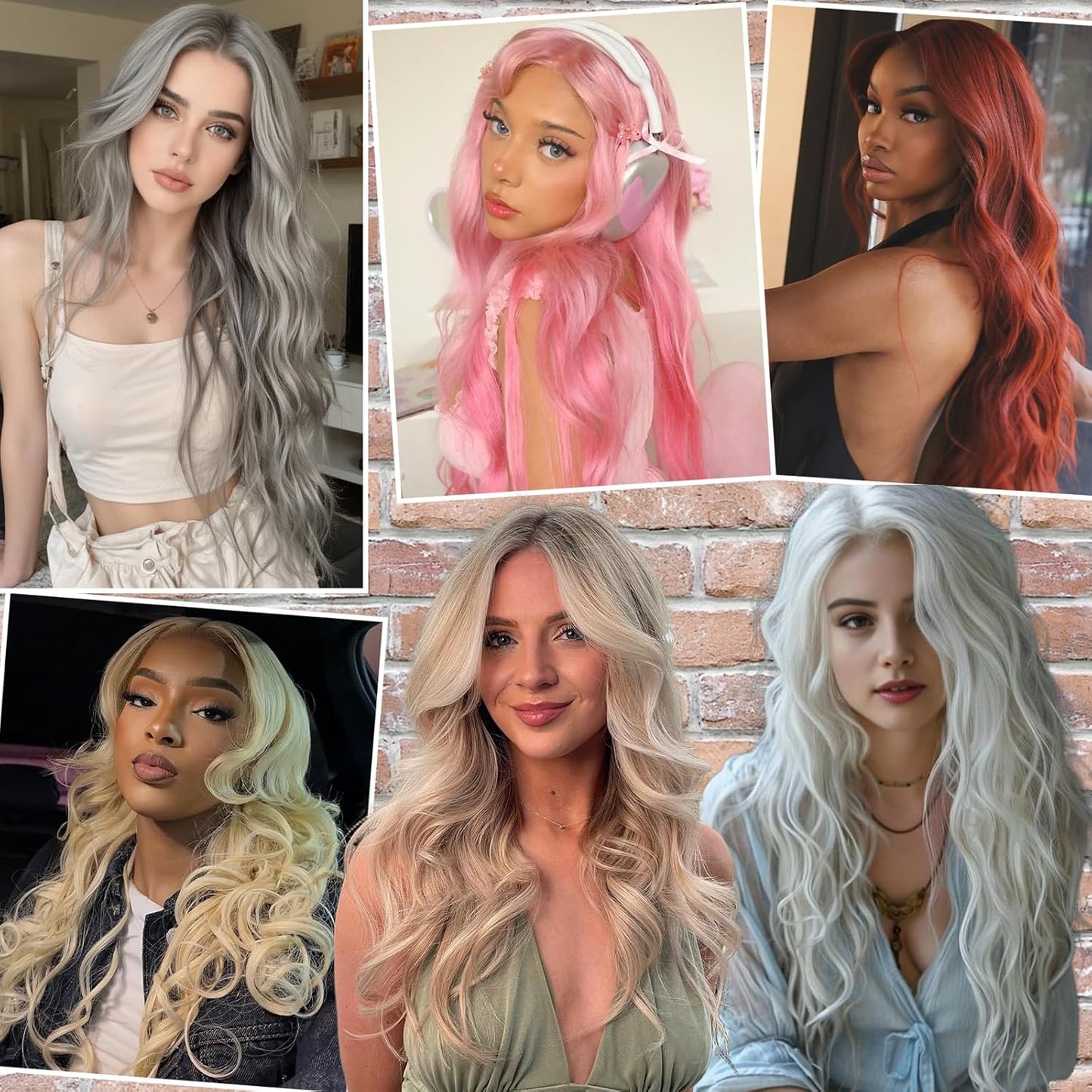 Long Wavy Pink Wig - 26 Inch Synthetic Lace Front Wig for Women | Natural Looking, Pre Plucked, Glueless