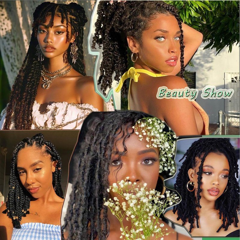 Leximi Afro Kinkys Bulk Human Hair for Dreadlocks Extensions Repair Locs Twist Braiding Afro Kinky Human Hair for Locs 1 Pack 50 Gram Natural Black Color 10 inch