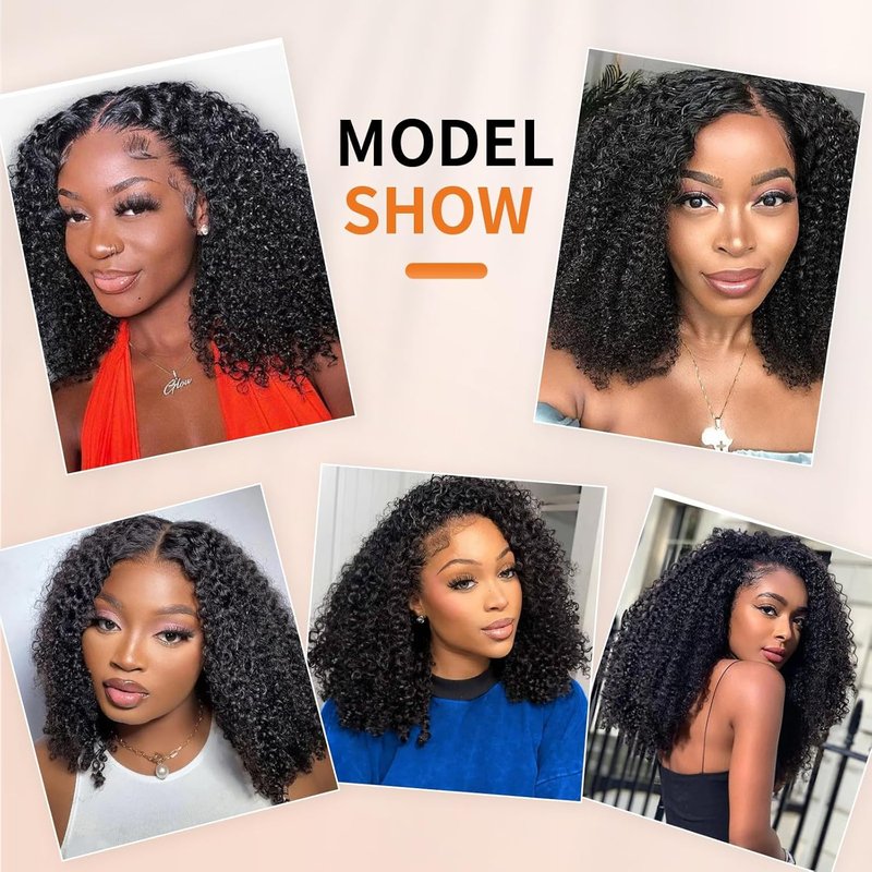 Kinky Curly Clip-In Hair Extensions - 18 Inch 120g Natural Black | 3C 4A Texture, 8Pcs with 20 Clips