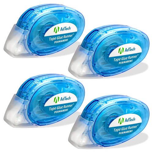 AdTech 5603 Permanent Crafter's Tape, 0.31" x 315", Pack of 4