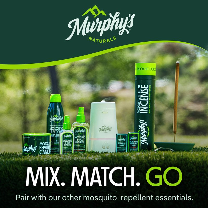 Murphy's Naturals Mosquito & Tick Bug Repellent Spray, Oil of Lemon Eucalyptus for Skin + Outdoor Gear, 4 Ounce Pump, 2-Pack