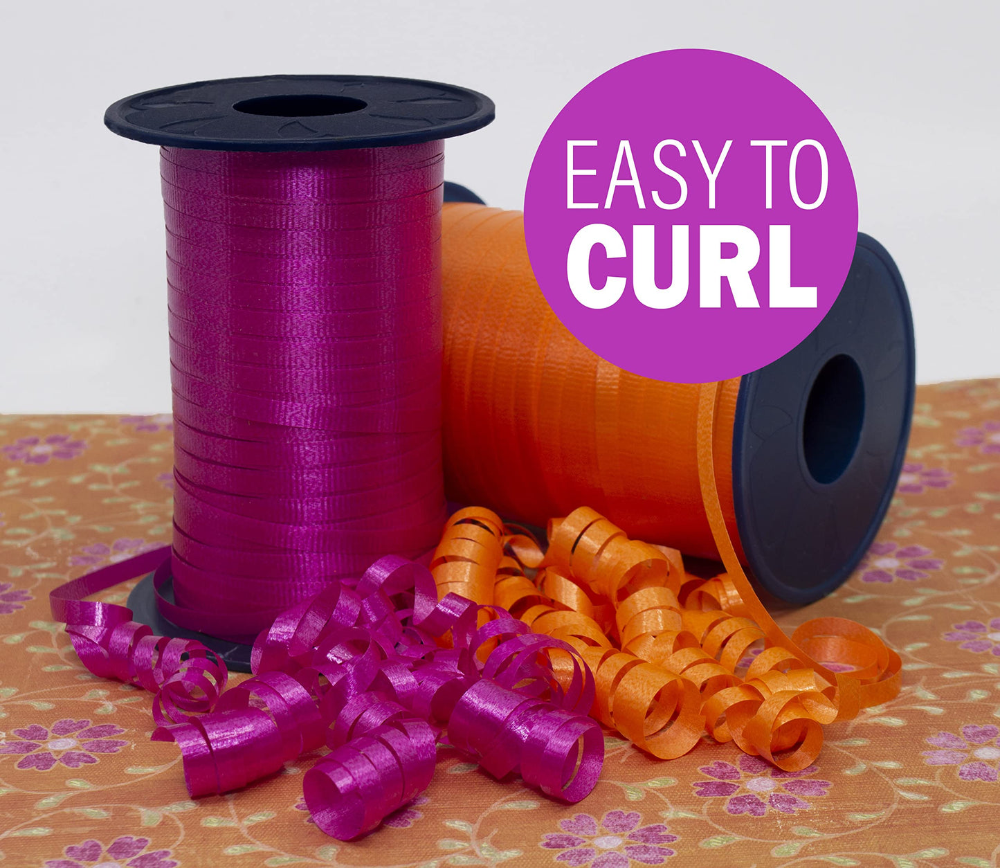 Morex Curling Ribbon 3/16" 500 Yds for Gift Wrapping, Balloon String, Birthday Parties, Holidays, Decorations, Chocolate