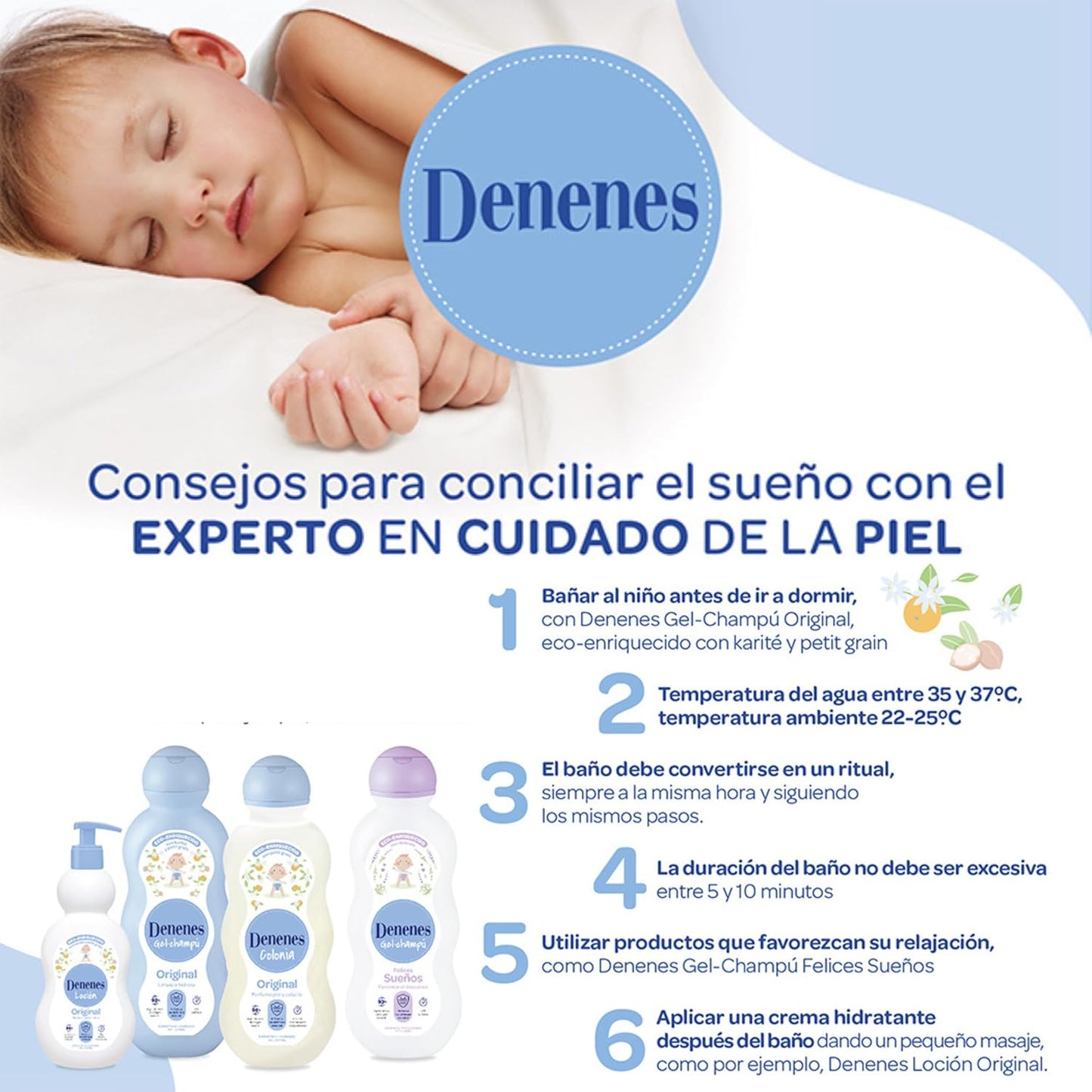 Denenes Baby Cologne - Gentle Fragrance for Infants | 20 oz / 600ml