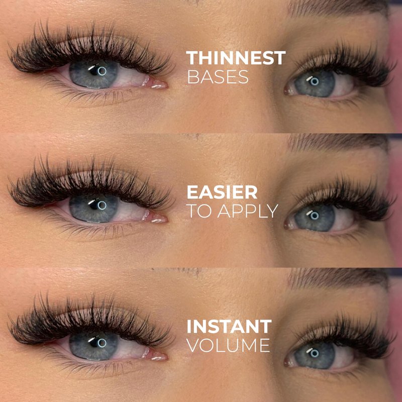 One V Salon Pro 14D Promade Loose Fans, 1000 Premade Extreme Mega Volume Lash Fans | D Curl | 0.05 mm | 8–15 mm Mixed Lengths | Thin Base, Hand-Crafted Eyelash Extensions(14D-0.05-D-Curl)