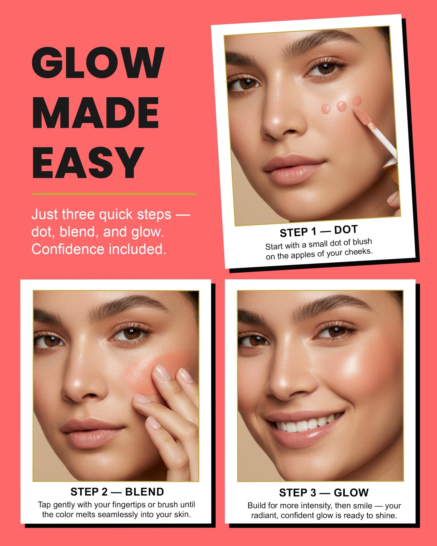 Kirby Kosmetics Liquid Blush - TikTok-Viral Natural Flush Cheek Color with Collagen & Glycerin for Radiant Dewy Glow - Vegan High-Pigment Makeup for Konfident, Beautiful Skin - Konfident