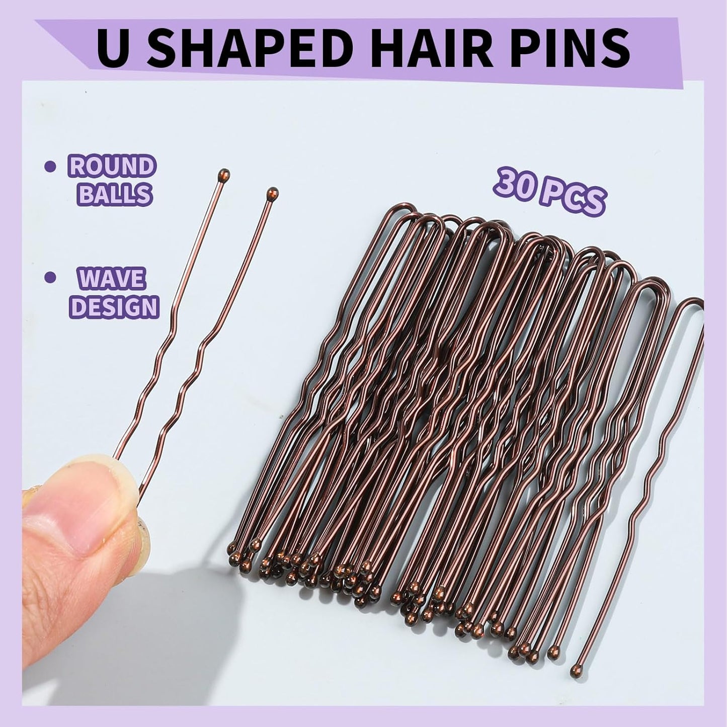 YGDZ Dance Hair Accessories Kit - Invisible Hair Net & Pins for Ballet Buns, Brown
