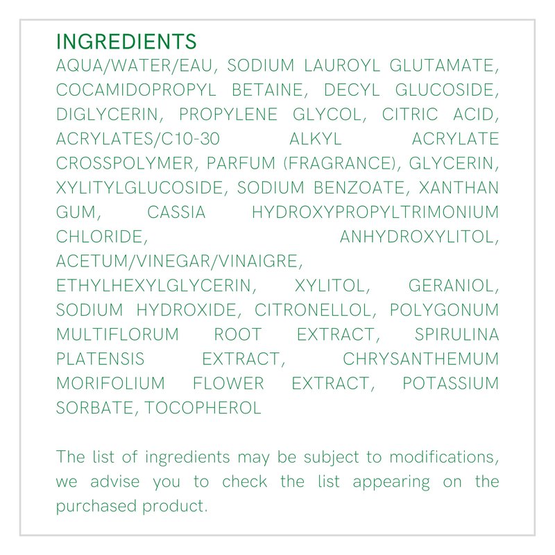 Lazartigue Rebalance Shampoo, Rice Vinegar & Spirulina, Purifies Oily Roots & Balances Moisture, Vegan, Sulfate & Silicone Free, 8.4 Fl Oz