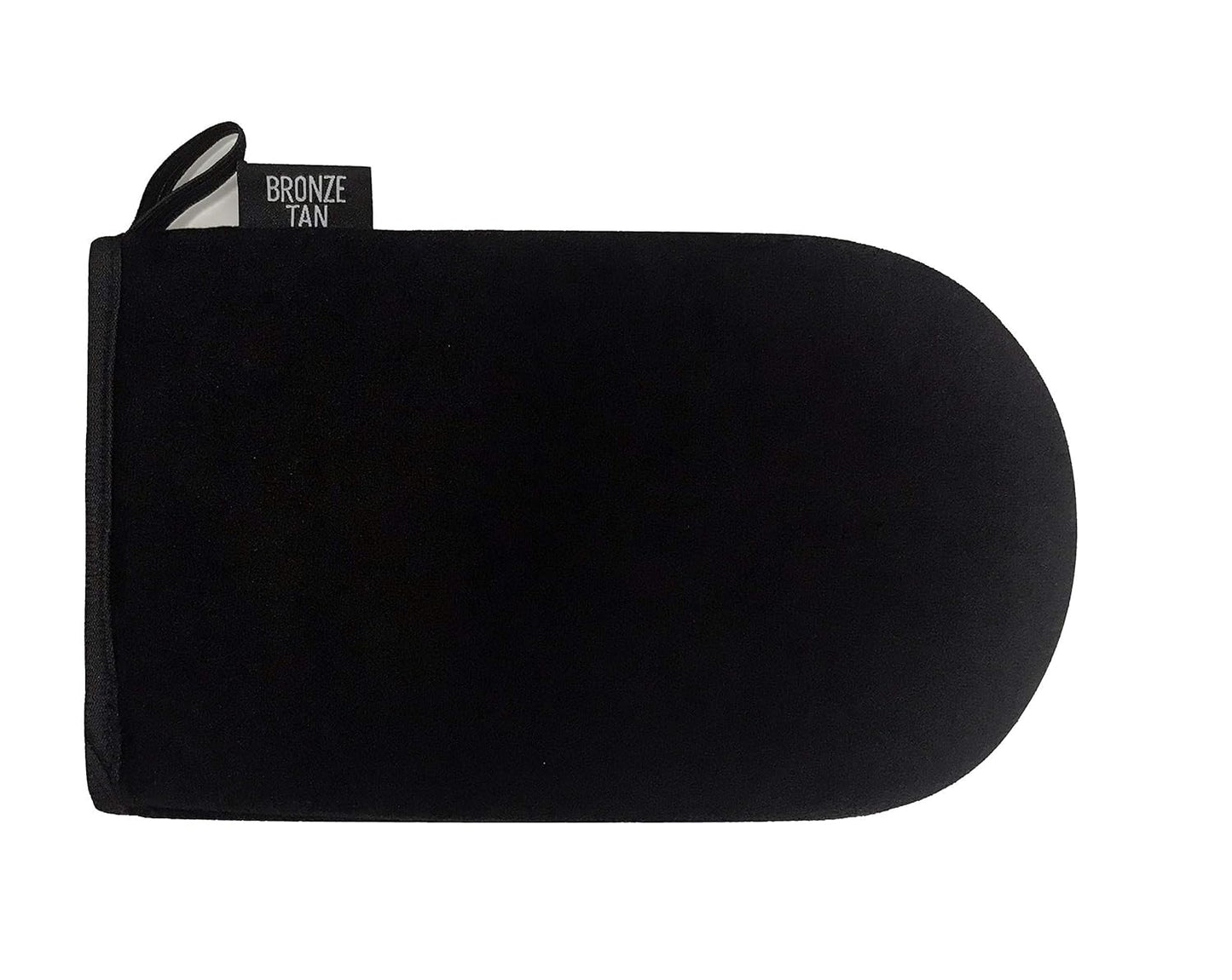 Self Tanning Mitt Applicator - Ultra Soft Reusable Glove for Streak-Free Tan | Machine Washable, Black