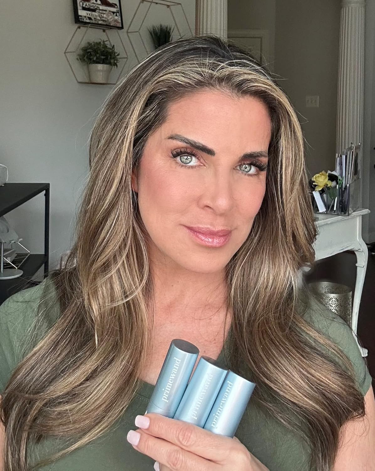 PrimeWand Pigment Makeup Stick - Natural Pro-Age Contour & Blush for Mature Women | Versatile Blush, Lipstick & Contour