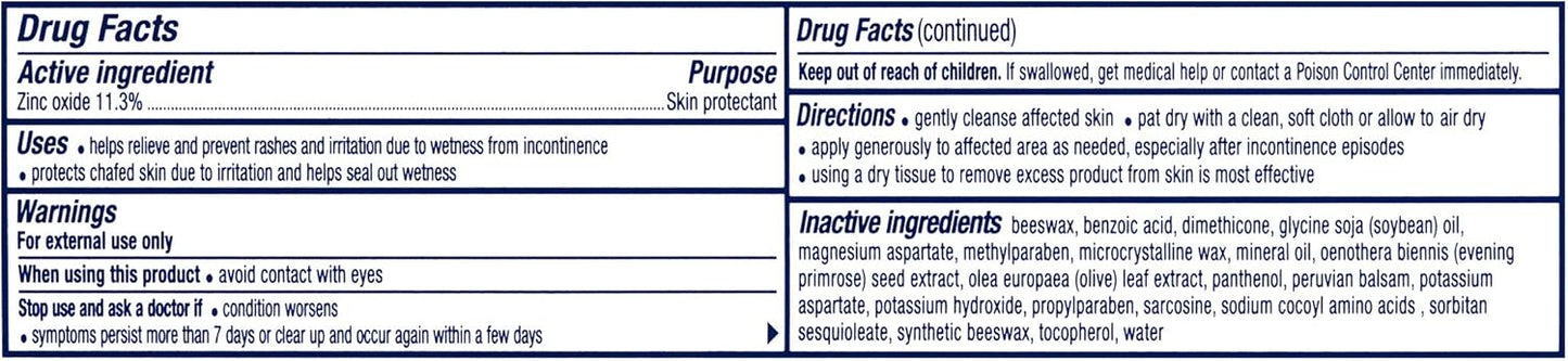 Balmex Adultadvantage Bprotected Skin Relief Cream, With Skinshield Technology, 3 Ounce