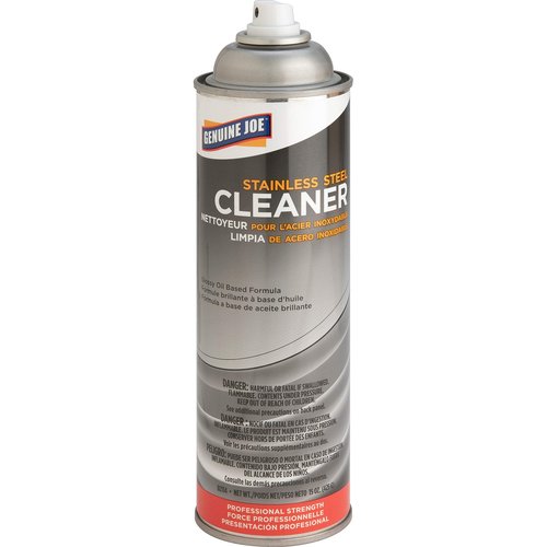 Genuine Joe GJO02114 Stainless Steel Cleaner and Polish, 15oz