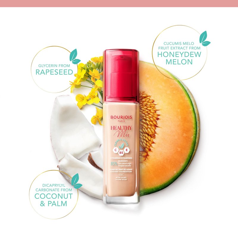 Bourjois Healthy Mix Clean & Vegan Foundation - 52.5C Rose Beige