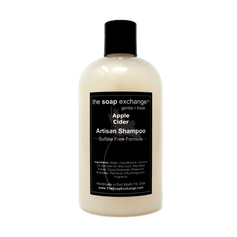 The Soap Exchange Hair Shampoo - 12 fl oz / 354 ml Hand Crafted Natural Artisan Hair Care, Gentle, Sulfate & Paraben Free, Cleanse, Moisturize, & Protect. Made in the USA.