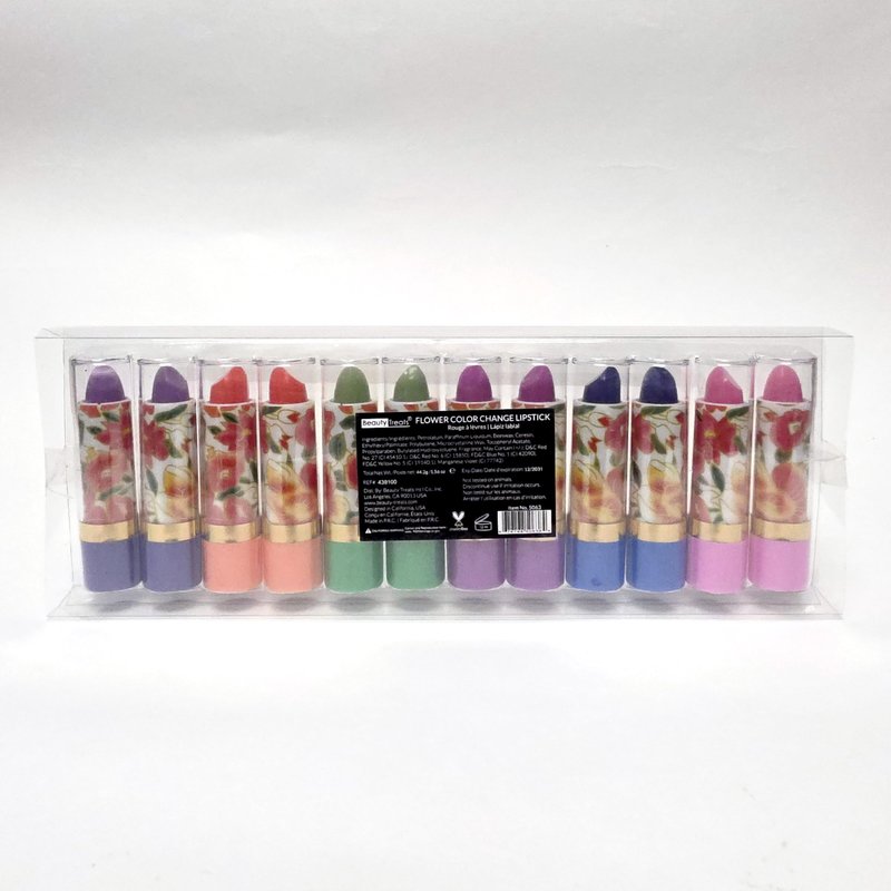 Beauty Treats Aloe Vera Color Change Mood Lipstick Assorted Lipsticks 12pc…