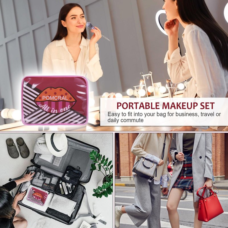 Makeup Kit For Women Full Kit Eyeshadow Eyeliner lipgloss, Lipstick Makeup brushes Mascara Eyebrow pencil Concealer Face Powder Primer make up Set For Girls Beginners