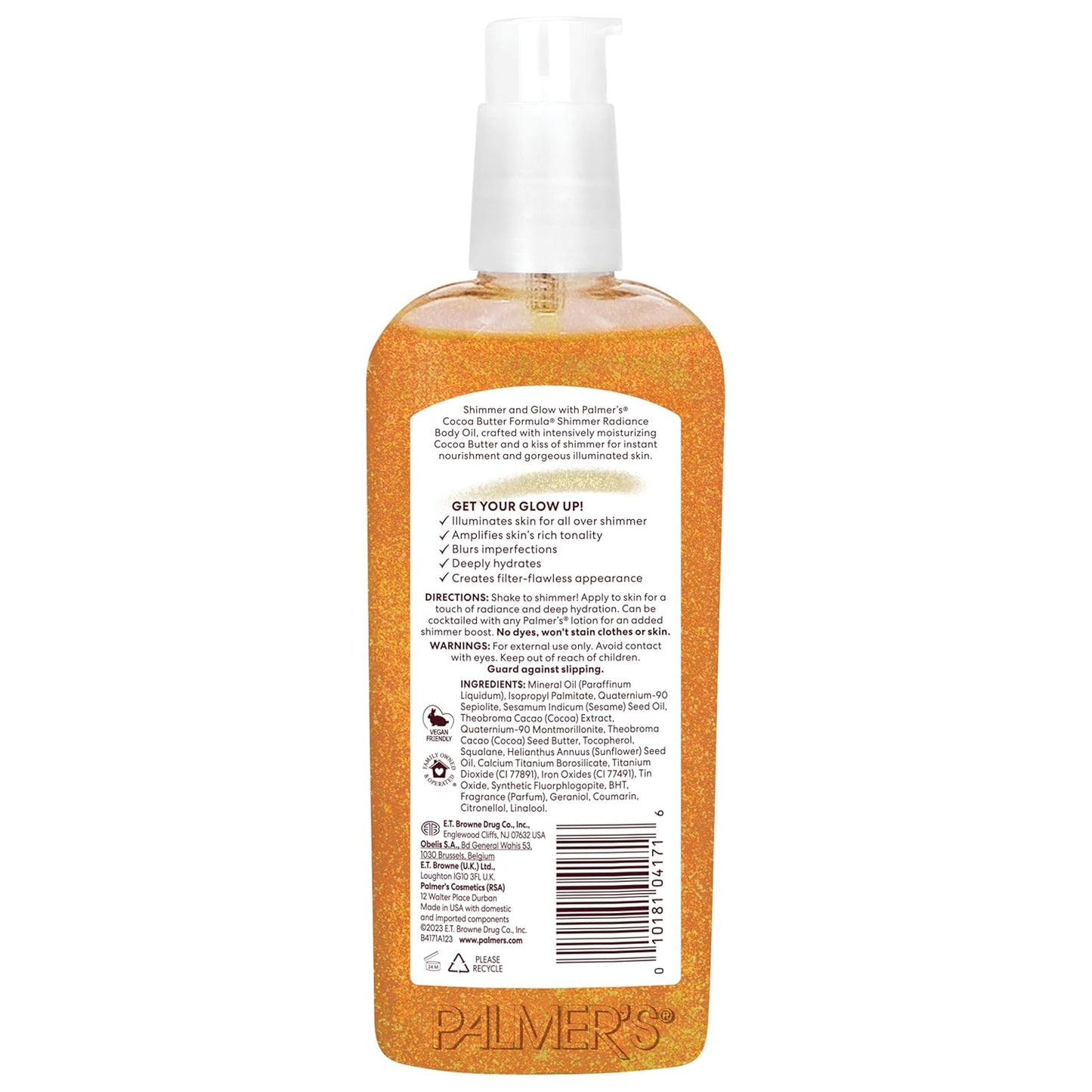 Palmer's Cocoa Butter Formula Shimmer Body Oil - Hydrating Radiance Oil with Vitamin E | 5.1 Fl Oz for Glowing Skin