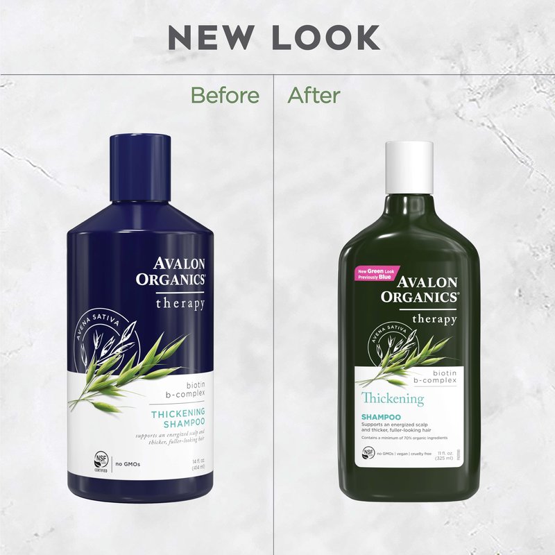 Avalon Organics All Natural Biotin B-Complex Therapy Shampoo, 11 Fl Oz