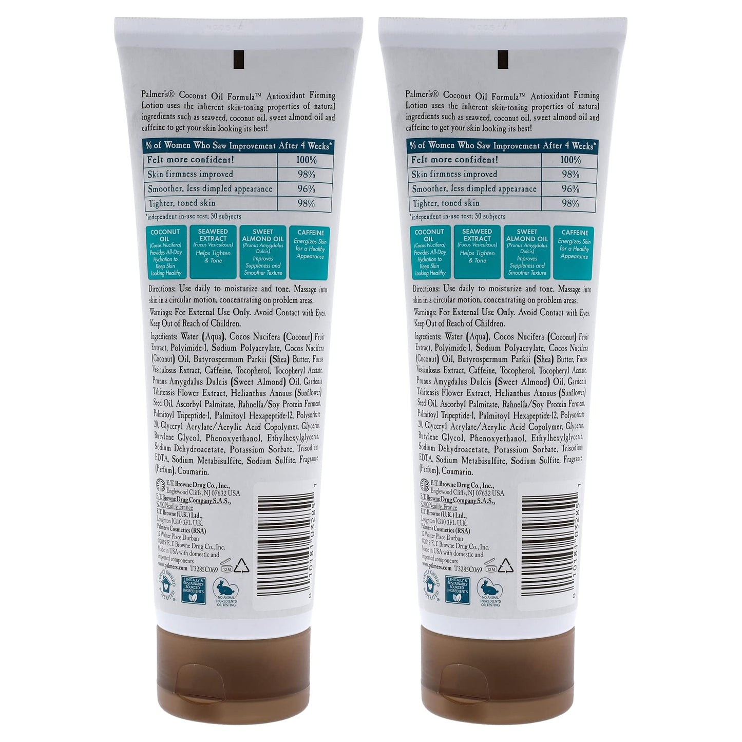 Palmers Coconut Oil Anti-Oxidant Firming Lotion Body Lotion Unisex 8.5 oz Pack of 2