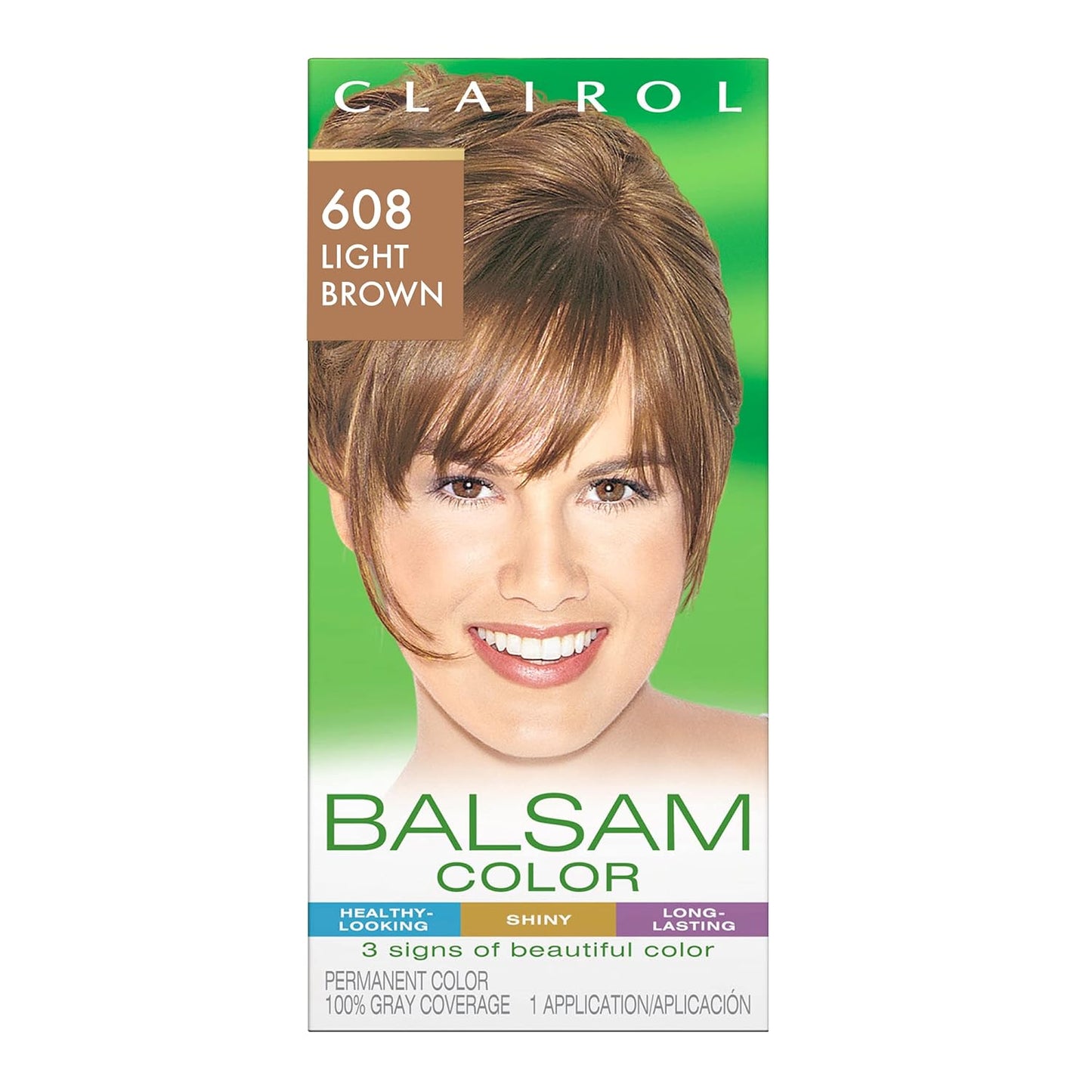 Clairol Balsam Permanent Hair Dye, 618 Black Hair Color, Pack of 1