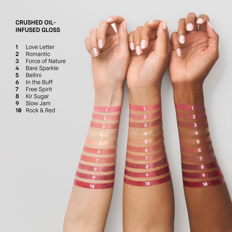 Bobbi Brown Crushed Oil-Infused Gloss | Hydrating Tinted Lip Gloss | Non-Sticky, High-Impact Shine with Coffee Seed and Botanical Oils, Romantic, 0.20 Fl Oz