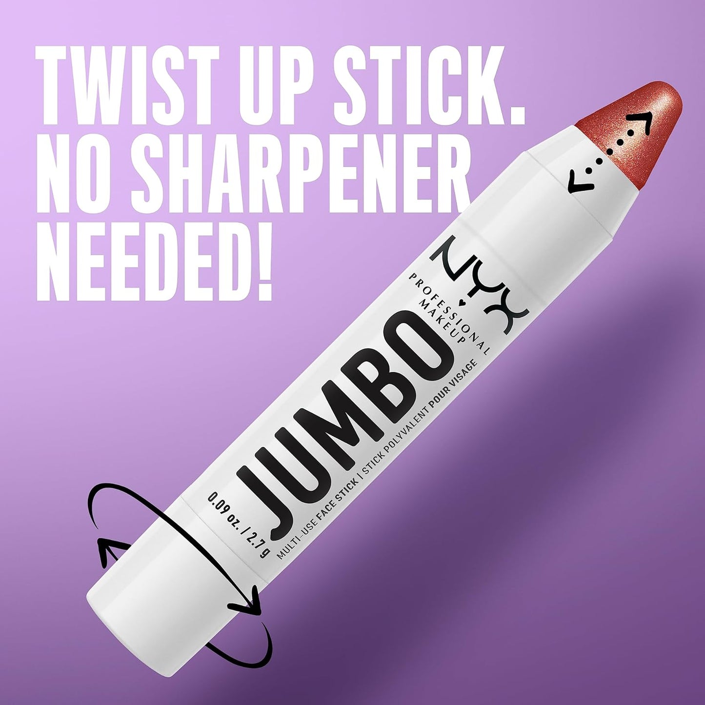 NYX PROFESSIONAL MAKEUP, Jumbo Multi-Use Face Highlighter Stick - Vanilla Ice Cream