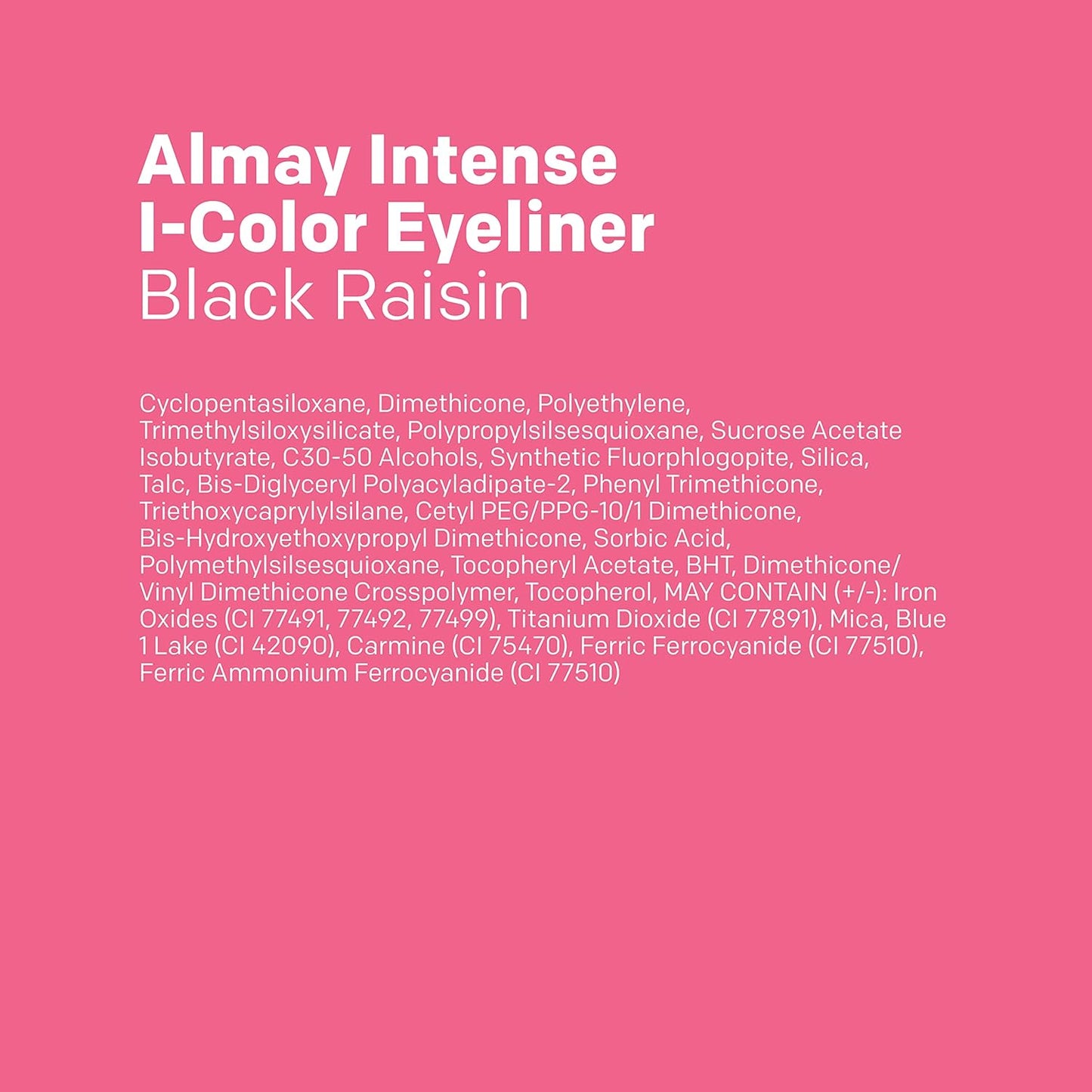 Almay All-Day Eyeliner Pencil, Hypoallergenic, Cruelty-Free, Smudge-Proof, Ophthalmologist Tested, Long Wearing and Water Resistant, 209 Black Raisin, 0.01 oz