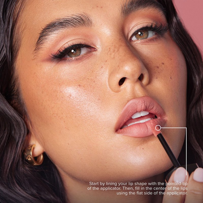 Anastasia Beverly Hills Mini Lip Velvet Duo - Travel-Size Luxury Lip Set, High-Pigment Blurred-Effect Matte Lip Colors with Velvet Finish - Softy + Peachy Nude
