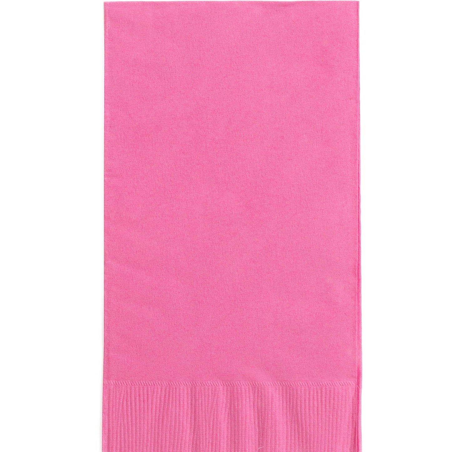 Bright Pink 2-Ply Guest Towels - 8" x 4" (Pack Of 40) - Luxury Paper Hand Towels For Parties & Events