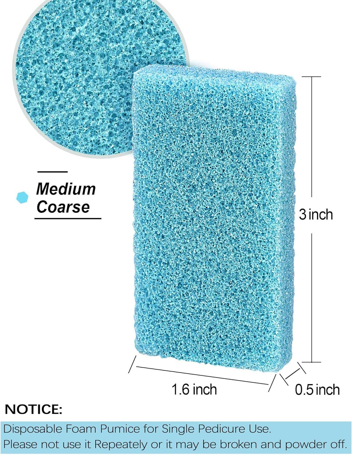 Maryton Natural Pumice Stone for Feet - Lava Foot Exfoliator Scrubber Pedicure Tools, Dead Skin Corn Callus Remover for Feet and Hands, 1 Count
