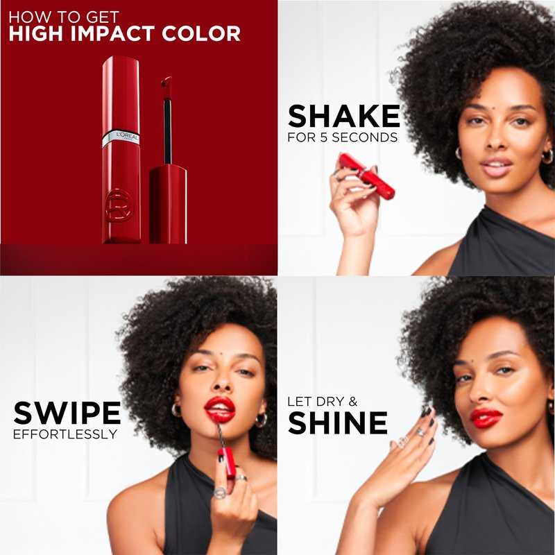 L'Oreal Paris Infallible Lacque Resistance Liquid Lipstick, 16HR Long Lasting Lip Makeup with Lacquer-Like Shine and Zero Transfer, 635, Worth It Medium
