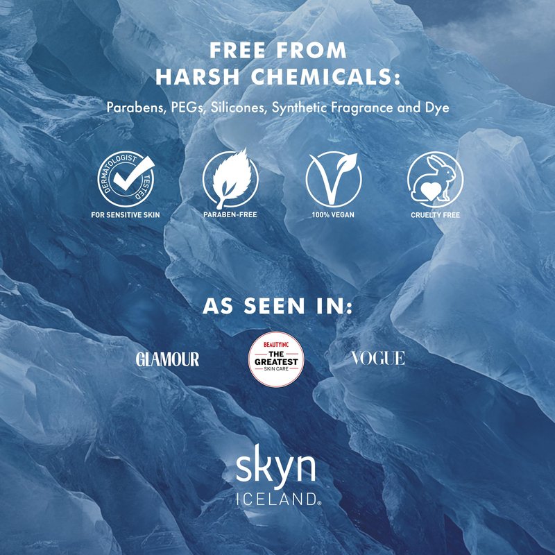 Skyn ICELAND Hydro Cool Firming Under Eye Patches, Instant Cooling for Puffy, Tired Eyes with Peptides and Coenzyme Q10, 10 Minute Treatment, Vegan, All Skin Types, 16 Pairs