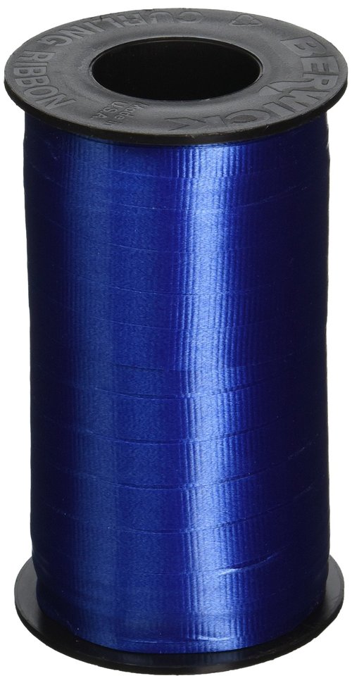 Berwick 3/8-Inch Wide by 250 Yard Spool Super Curl Crimped Splendorette Curling Ribbon, Royal