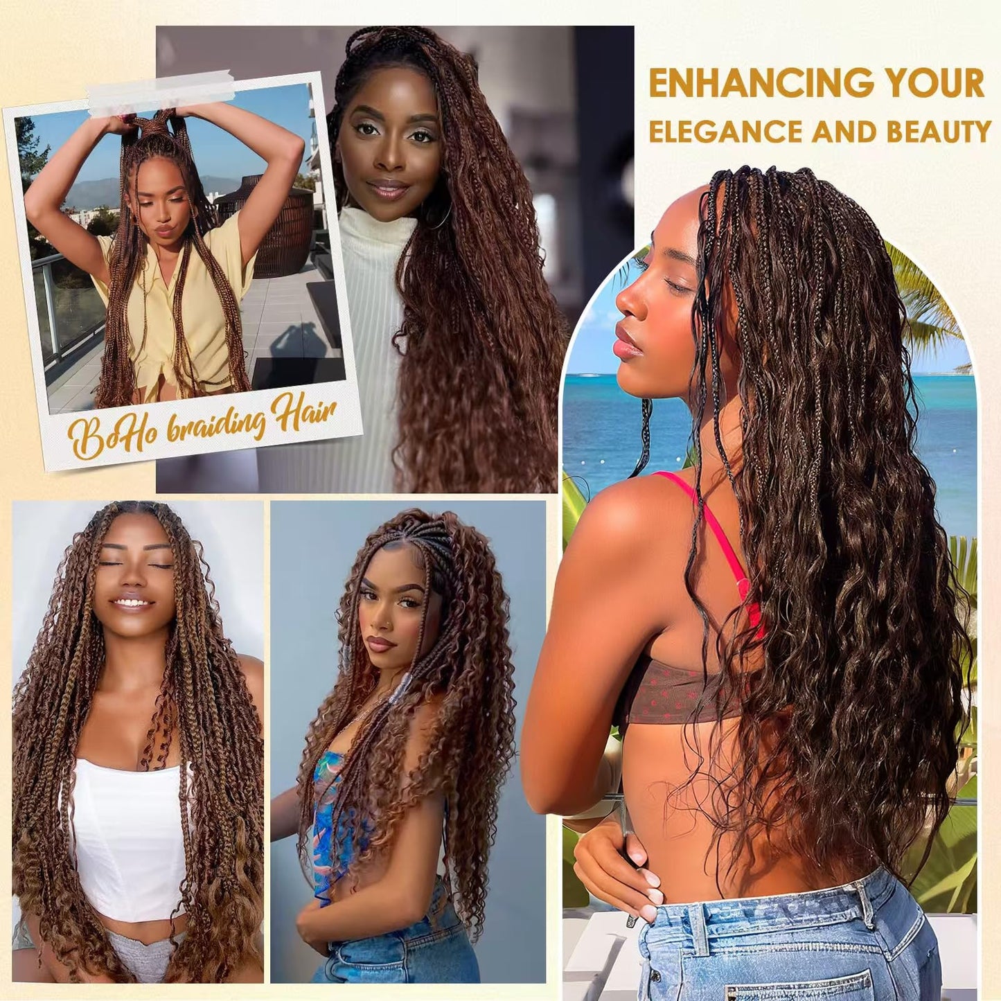Human Braiding Hair for Boho Braids 16 Inch Deep Wave Bulk Human Hair for Braiding 100% Unprocessed Brazilian Virgin Hair Bulk No Weft for Knotless Bohemian Braids Wet and Wavy