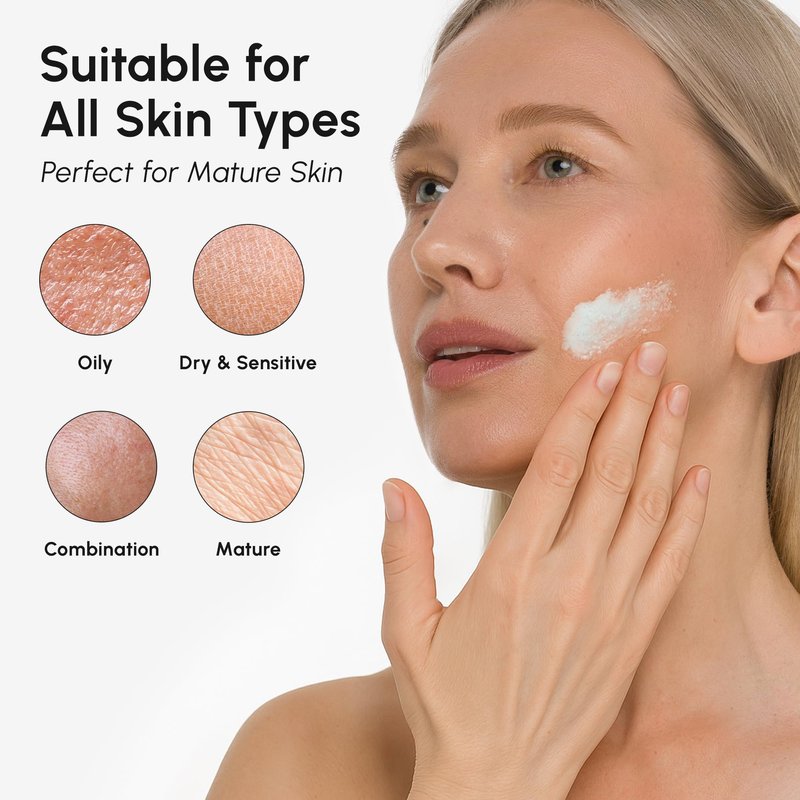 MAREE Face Exfoliator – Microdermabrasion Facial Scrub & Exfoliating Face Wash for Women – Collagen & Glycolic Acid – Gentle Scrub and Exfoliant – Men Exfoliating Scrubber – Exfoliante Facial Cleanser