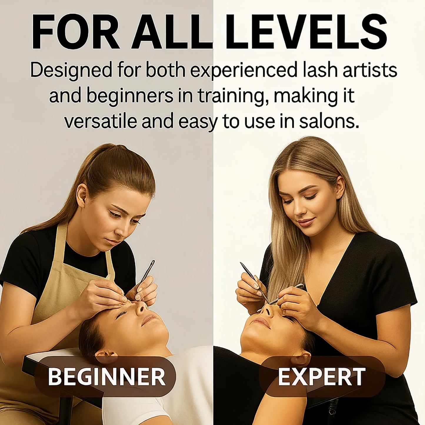 Lashmond Eyelash Extension Glue & Primer Set – Professional Black Lash Adhesive (10ml, 2-3s Drying, 6-8 Weeks Retention) + Lash Primer (15ml) for Lash Artists & Beginners