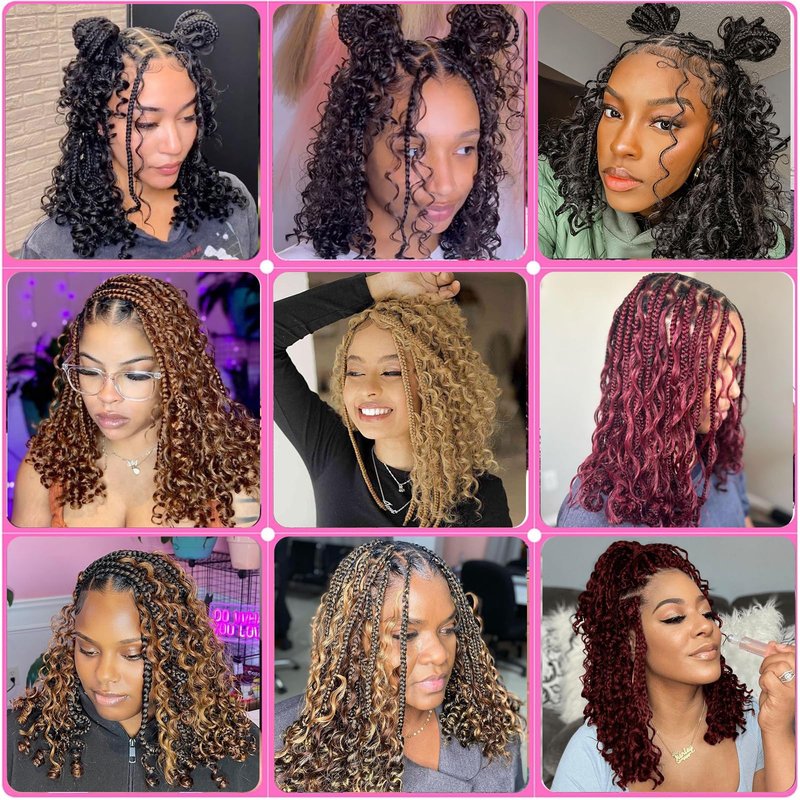Human Braiding Hair for Boho Braids 100g Deep Wave Boho Hair for Braiding Knotless 12A Wet and Wavy Curly Bohemian Bulk 2 Bundles 100% Human Hair Extensions No Weft #27 Honey Blonde 16 16 Inch