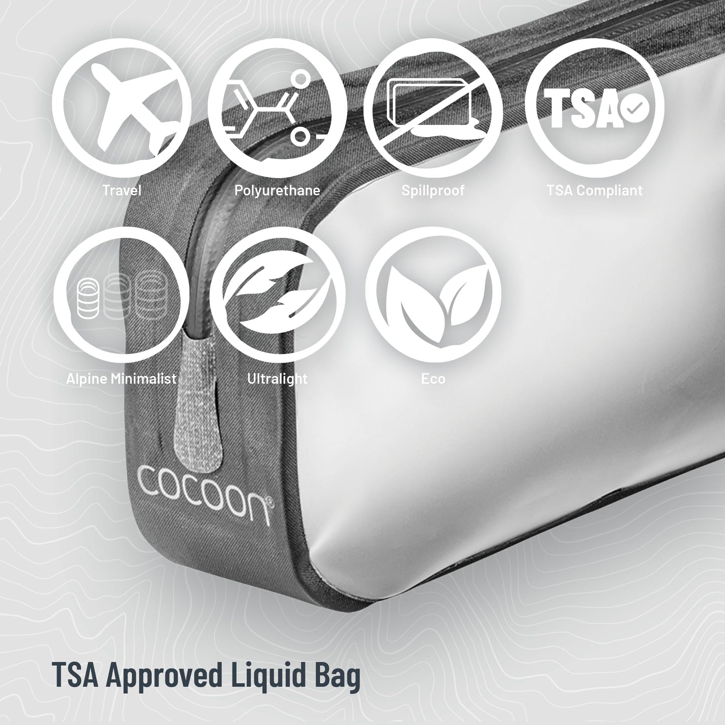 COCOON - Premium - Travelers Carry On Liquid Bag - Black