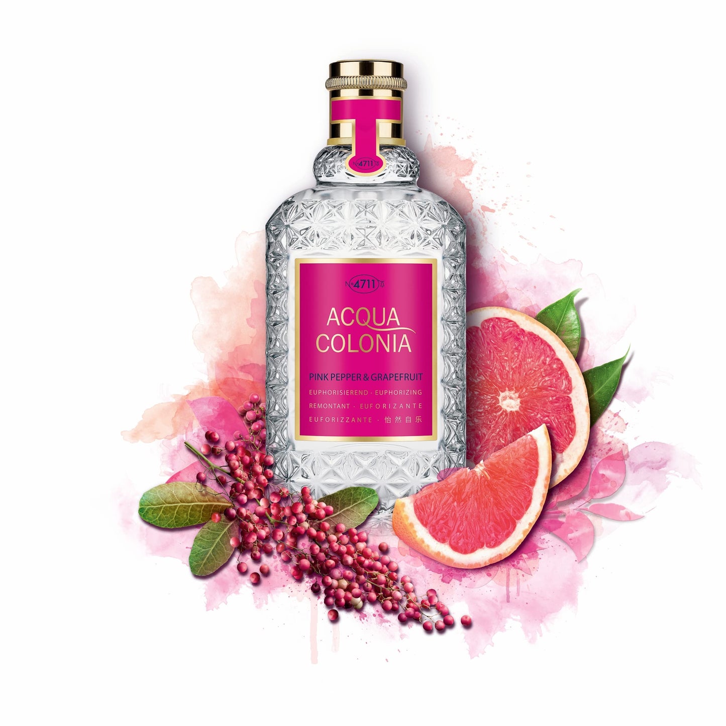 Muelhens 4711 Acqua Colonia Pink Pepper and Grapefruit for Unisex - 3.4 oz EDC Spray