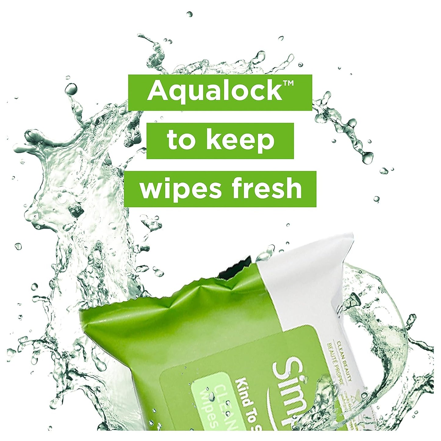 Simple Kind to Skin Cleansing Wipes Micellar Gentle and Effective Makeup Remover Free from color and dye, artificial perfume and harsh chemicals 25 Wipes