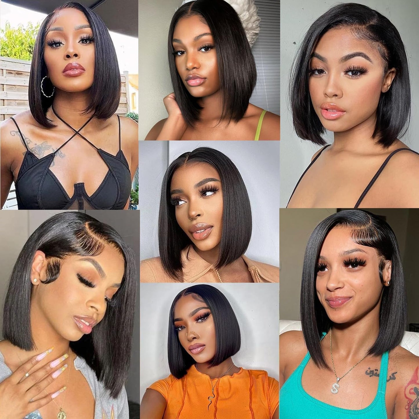 Keytac Deep Wave BOB Wig Human Hair 13x4 HD Curly BOB Lace Front Wigs Human Hair Pre Plucked Wear And Go Glueless Short Curly Frontal BOB Wigs For Black Women Wet And Wavy 12 Inch