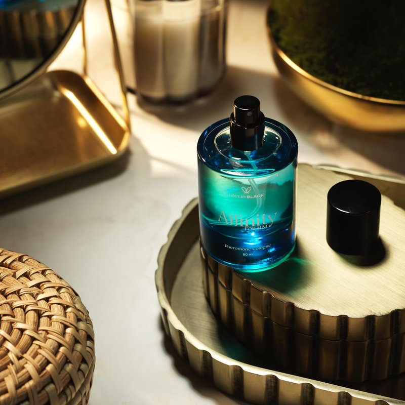 Affinity For Him Pheromone Cologne for Men – Enhance Attraction & Confidence – Masculine Earthy & Musky Scent with Amber, Patchouli, & Musk – Irresistible, Long-Lasting Fragrance - Gifts for Boyfriend