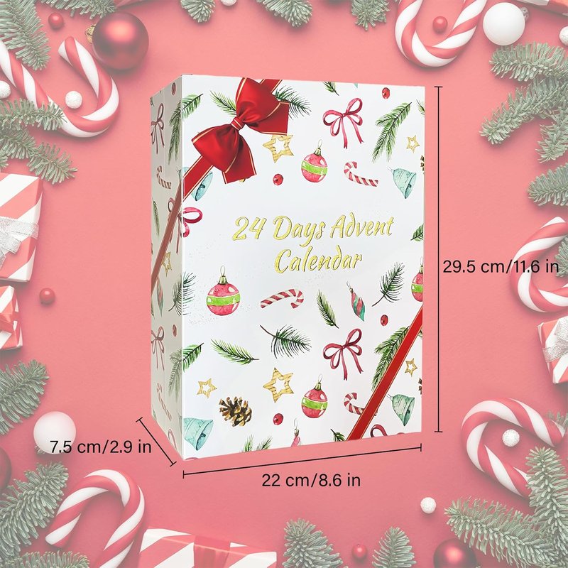 Makeup Advent Calendar 2025 - 24-Day Christmas Gift Set for Women & Teens | Holiday Countdown Kit