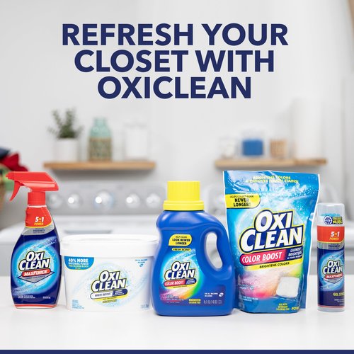 OxiClean Color Boost Laundry Brightener and Stain Remover Liquid Fresh Scent, 45 fl oz