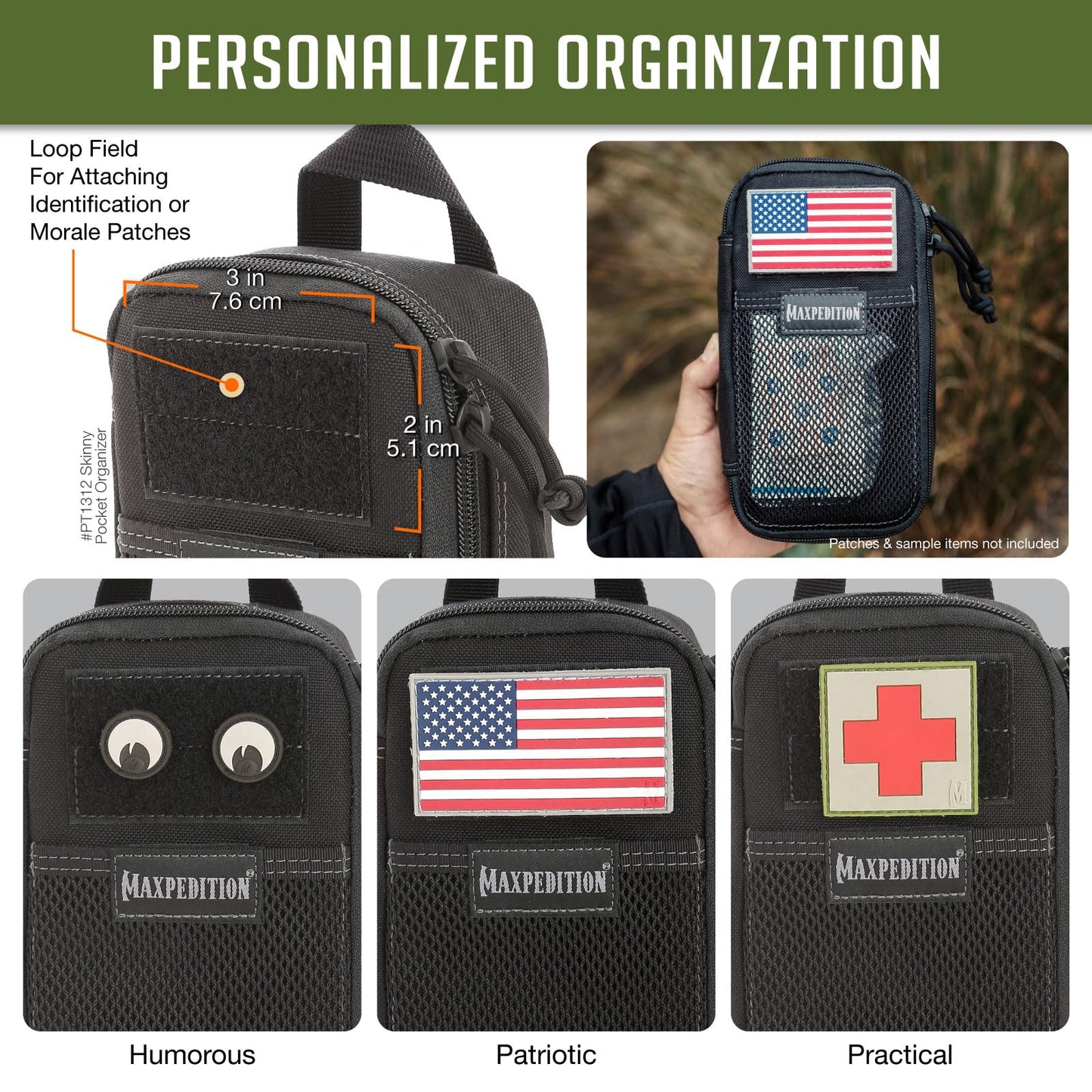 MAXPEDITION Skinny Pocket Organizer (Black)