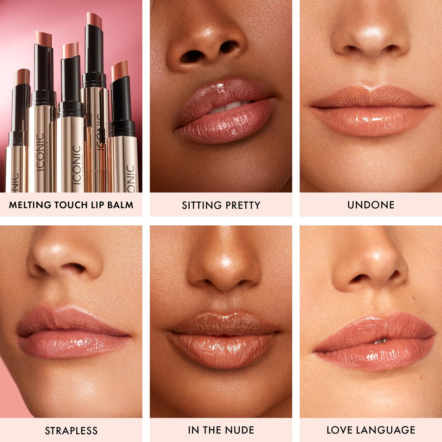 ICONIC LONDON Sealed with a Kiss Gift Set | Includes Melting Touch Lip Balm (Undone) and Fuller Pout Sculpting
