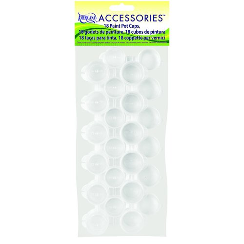 DecoArt DecoArt Empty Paint Pots 18/Pkg-1/8 Ounce