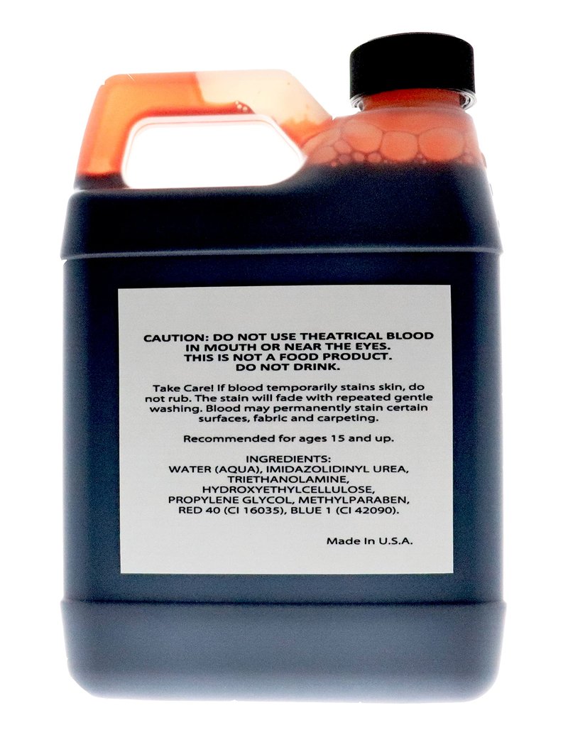 VAMPIRE BLOOD, Realistic Fake blood - 32oz - Theatrical Quality, Richly Pigmented Red Fake Blood for Halloween, Vampire, Zombie, Costume, Special Effects Makeup