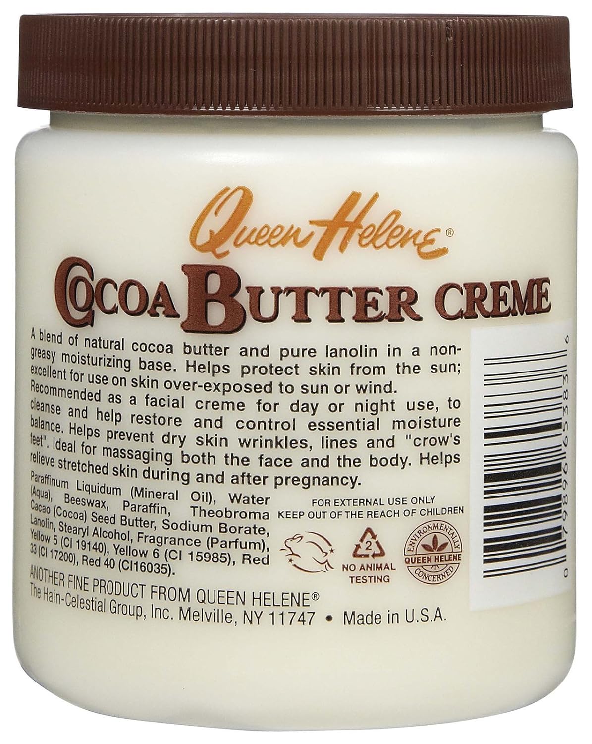 Queen Helene Cocoa Butter Face & Body Cream, 4.8 Oz (Packaging May Vary)