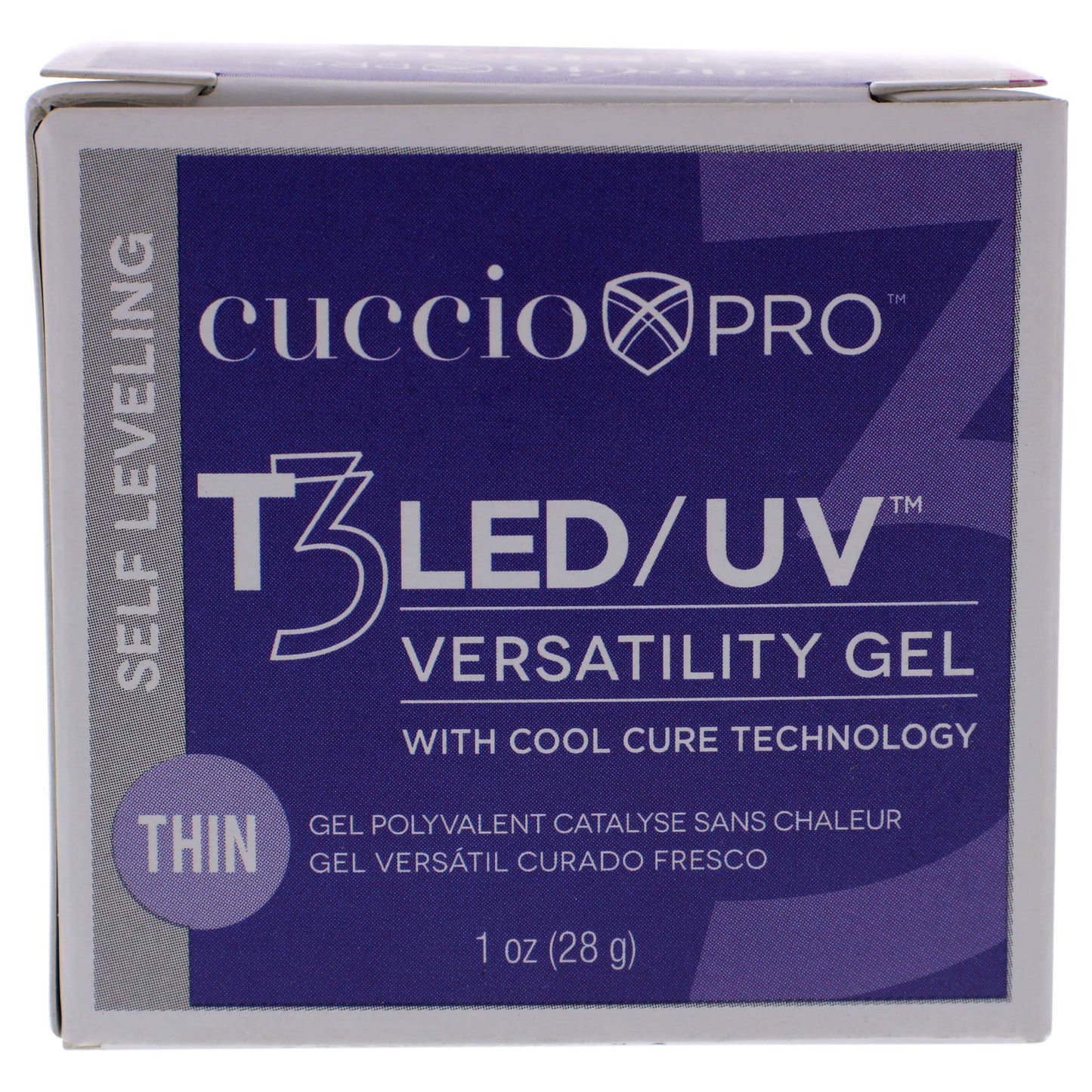 Cuccio Pro T3 LED/UV Cool Cure Versatility Gel - Self-Levelling Gel With Calcium - Incredibly Flexible - Strong Adhesion - High Shine Finish - Fast Application - Opaque Ultra Pink - 1 Oz Nail Gel