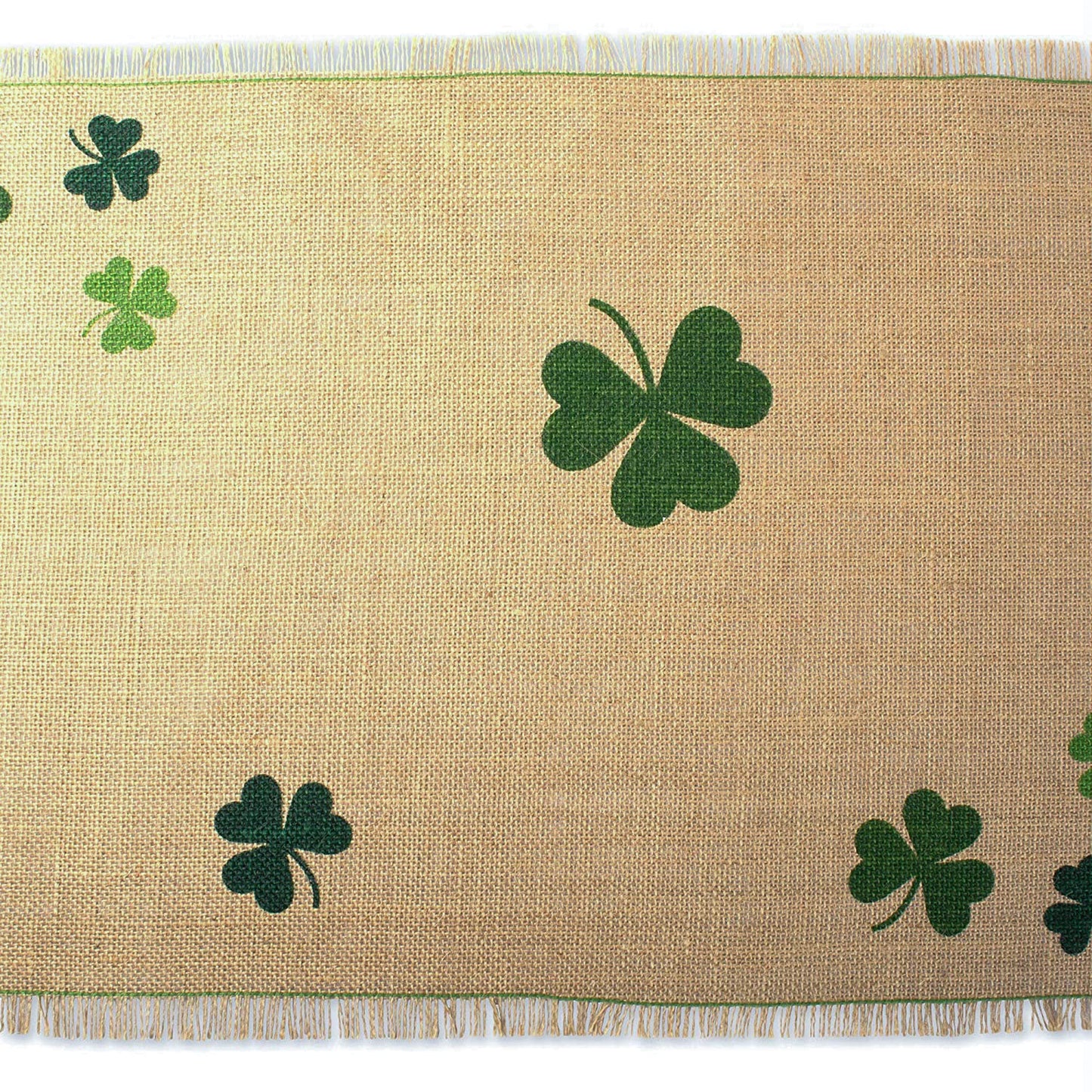 DII St. Patrick's Day Collection Tabletop, Table Runner, 14x74, Shamrock